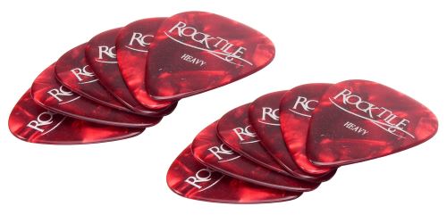 Rocktile 12 pièce Plectres originals rouge (heavy)