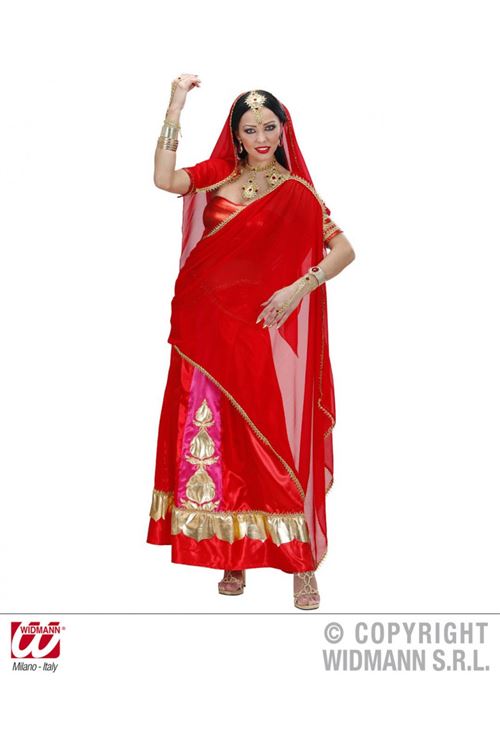 Costume Diva Indienne Hindoue - Rouge - S