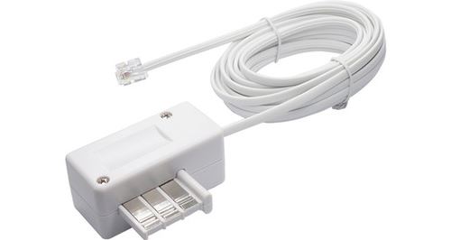 Cordon Temium TPM18BG RJ11 5 m Blanc
