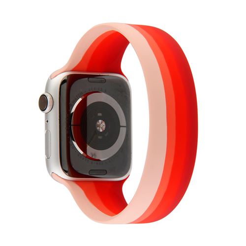 Bracelet en silicone élastique multicolore pour Apple Watch Series 6/ SE/ 5/ 4 40mm - Multicolore#4(Taille S)