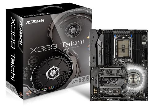 Asrock X399 Taichi ATX carte mère - cartes mères (DDR4-SDRAM, DIMM, 2133,2400,2667,2933,3200,3600 MHz, Quad, 128 Go, AMD)