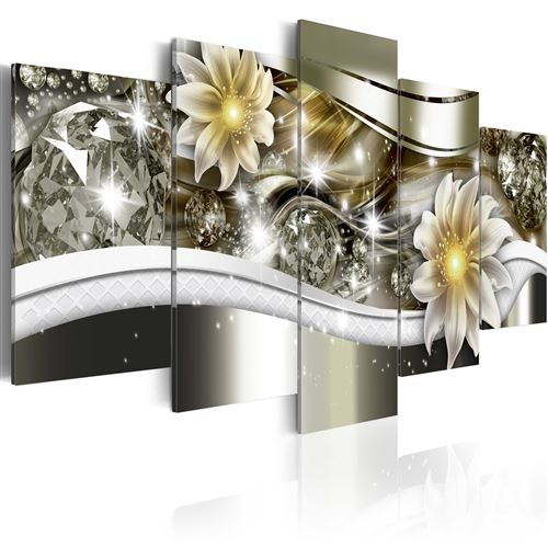 Tableau - Vague florale - Artgeist - 100x50
