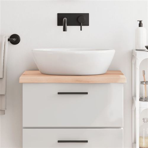VidaXL - Waschtischplatte eichenholz, One Size, Braun