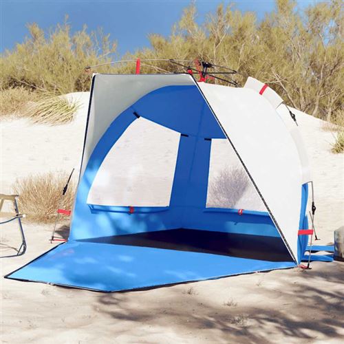 vidaXL Strandzelt 2 Personen Azurblau Quick Release Wasserdicht
