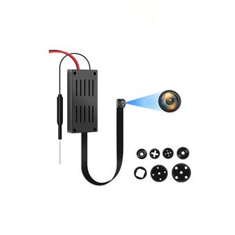 Caméra Espion WiFi Mini 1080P - Vision Nocturne, Détection Mouvement, Batterie 450mAh, Pour Maison, Bébé, Bureau