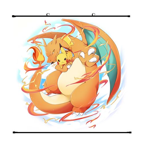 Toile Pokemon - 30x40cm - Affiche Poster Chambre Bébé Garcon Fille
