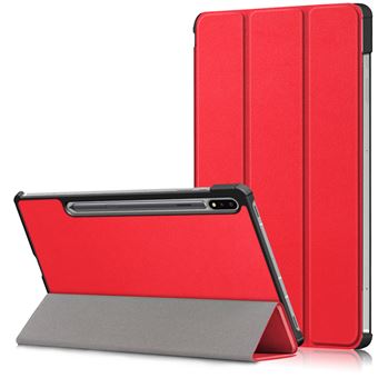Etui cover Smartcover rouge pour Samsung Galaxy Tab S9 FE / Galaxy Tab S10 FE 10,9 pouces - Housse pochette protection rouge S9 FE 10.9 XEPTIO Case - 1