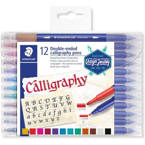Staedtler Set Of 12 Calligraphy Markers Double-ended