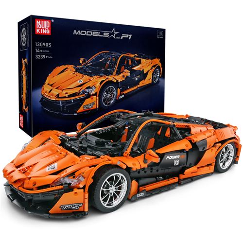 Jeu De Construction Voiture de course McLaren Technique MOULD KING 42X15X21CM- Orange