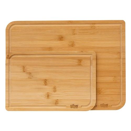 Non Communiqué Beige Five Simply Smart - Lot De 2 Planches À Découper "Bambou" 35Cm