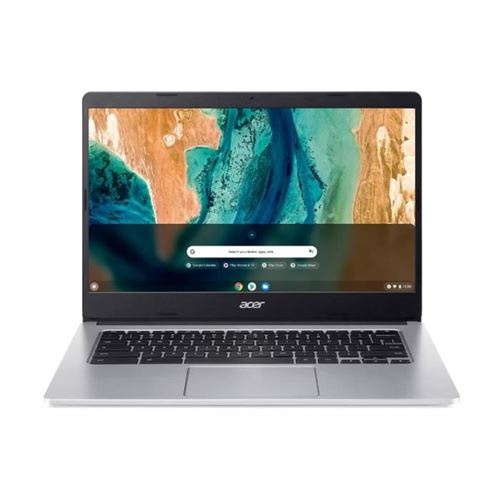 Acer Chromebook 314 Cb314-2H - Kompanio 500 - Mt8183 - Chrome Os - Mali-G72 Mp3 - 4 Go Ram - 32 Go Emmc - 14" Tn 1920 X 1080 (Full Hd) - Wi-Fi 5 - Argent Pur - Clavier : Français