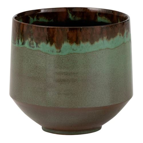 Cache-Pot en Céramique Aline 21cm Vert