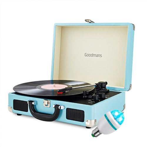 Tourne Disque - GOODMANS - Retro - Bluetooth - 33/45/78 TOURS - Cuir PU