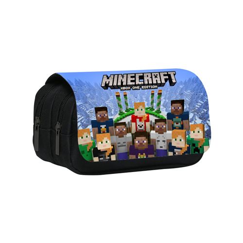 Trousse - Minecraft -2 compartiments- Multicolore (20x10x7.5cm) #30