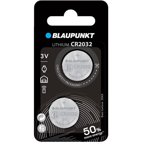 Blaupunkt Pack 2 Piles Bouton Lithium Cr2032 3V Idéale Clé De Voiture, Balance - Image 3
