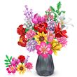Kit de construction de bouquet de fleurs - SUTEO - 547 pièces - 22x9x5 cm - Plastique ABS Kit de construction de bouquet de fleurs - SUTEO - 547 pièces - 22x9x5 cm - Plastique ABS