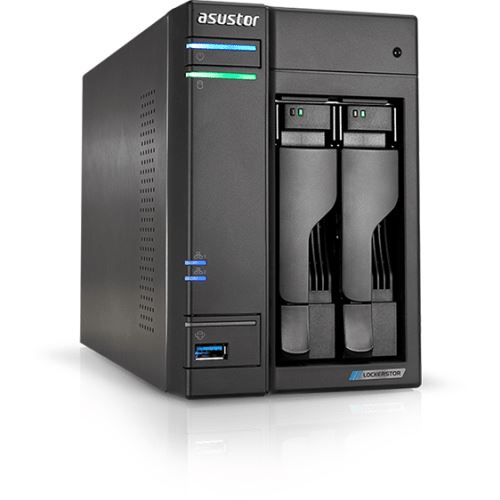 Serveur NAS Asustor Lockerstor 2 AS6602T 90-AS6602T00-MD30 4Go DDR4 3.5 Serial ATA III Noir