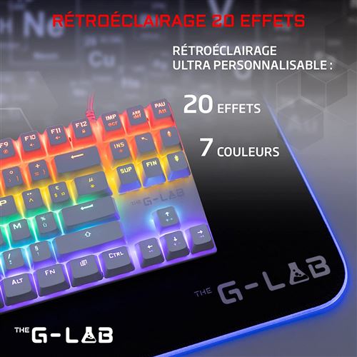 The G-Lab Keyz Mercury TKL (Colours) - Clavier PC - Garantie 3 ans LDLC