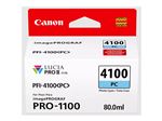 Canon PFI-4100 PC - 80 ml - photo cyan - original - boîte de suspension - réservoir d'encre - pour imagePROGRAF PRO-1100