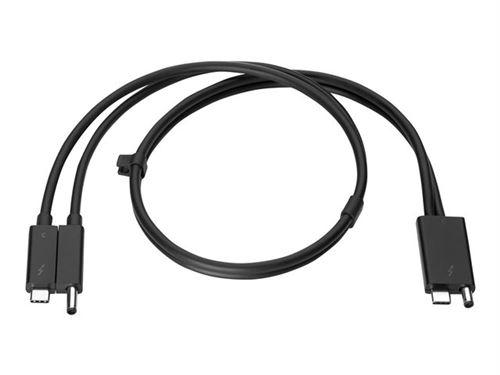 HP Combo - Thunderbolt-kabel - 70 cm - zwart - voor ZBook 15u G5, 15u G6, 15v G5, 17 G5, 17 G6, Create G7; ZBook Firefly 14 G9, 16 G9