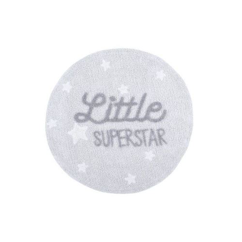 Tapis coton rond lavable Little Superstar Ø 120 cm - Lorena Canals