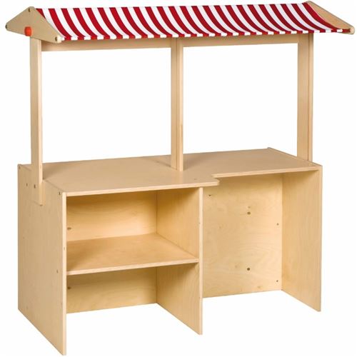 Meuble d'activités- en bois toit bicolore