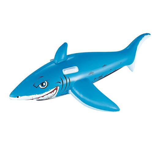 Bouée requin pour plage jouet gonflable pour enfant - Longueur 183 x Profondeur 102 cm