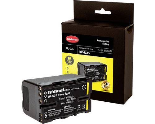 Hähnel Fototechnik HL-U35 Batterie pour appareil photo Remplace laccu dorigine BP-U35 14.4 V 2700 mAh