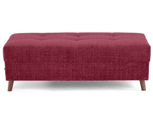 Non Communiqué Rune - Pouf En Velours Texturé - Prune