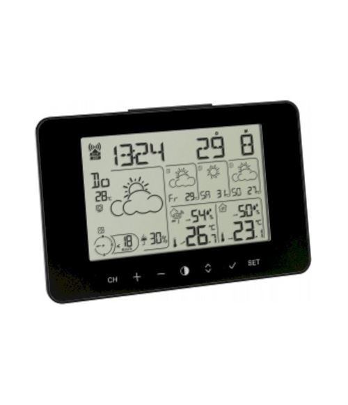 Moniteur d'humidité pour thermomètre intérieur avec hygromètre numérique à  cristaux liquides, station de météo sans fil, Montre, à la Fnac