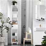 SoBuy BZR109-W Meuble Colonne de Salle de Bain Armoire Haute Etagère de Rangement Meuble
