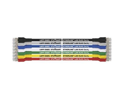 Câble de raccordement réseau informatique [1x RJ45 mâle - 1x RJ45 mâle] LAPP 24441354 CAT 6a S/FTP vert 10.00 m