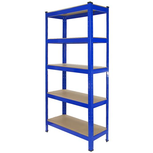 Non Communiqué Bleu 8 Rayonnages T-Rax S 75 X 150 X 30 Cm En Acier - Rangement Garage,