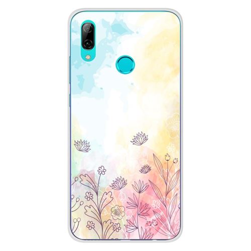 Coque en silicone imprimée compatible Huawei Honor 10 Lite Watercolor flowers