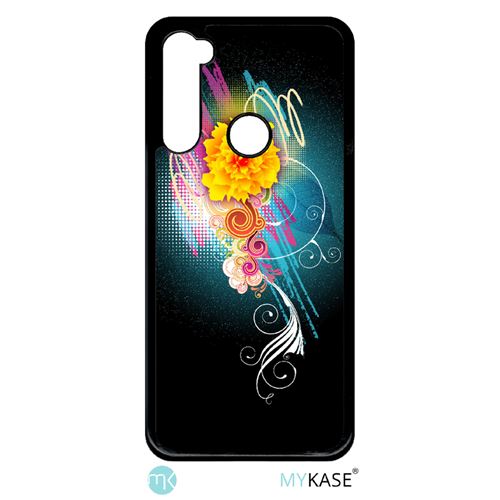 Coque My-Kase pour Note 8t - flower vector designs - Plastique Noir