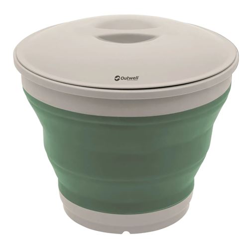 Outwell Seau pliable rond avec couvercle Shadow vert