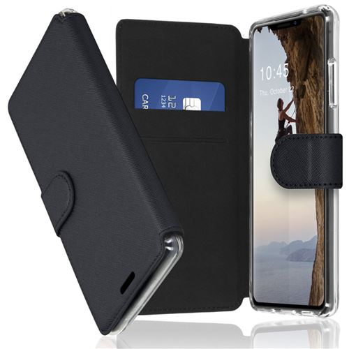 Accezz Impact Series Extreme Wallet - Étui à rabat pour téléphone portable - silicone, cuir artificiel - pour Apple iPhone 13 Pro