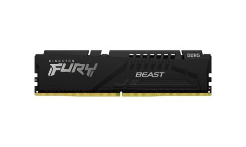 Kingston FURY Beast - DDR5 - kit - 64 Go: 4 x 16 Go - DIMM 288 broches - 6000 MHz / PC5-48000 - CL40 - 1.35 V - mémoire sans tampon - on-die ECC - noir