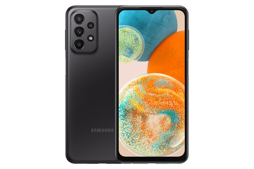 Samsung Galaxy A23 5G - 5G smartphone - double SIM - RAM 4 Go / Mémoire interne 128 Go - microSD slot - Écran LCD - 6.6 - 2408 x 1080 pixels (120 Hz) - 4x caméras arrière 50 MP, 5 MP, 2 MP, 2 MP - front camera 8 MP - noir