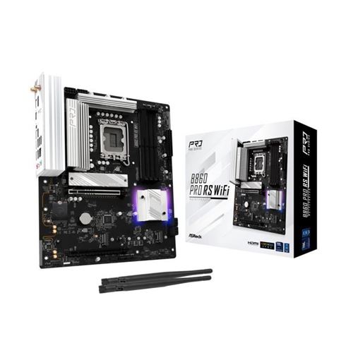 Asrock Carte Mère - B860 Pro Race - Socket Intel Lga 1851 - Wifi Intégrée - Chipset B860 - Image 3