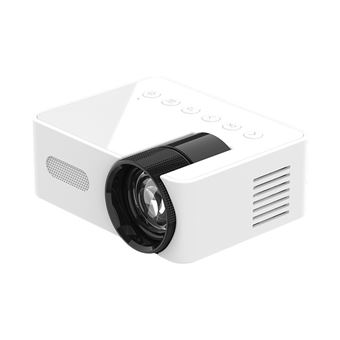 Mini-projecteur,Aiorber micro-projecteur portable, projection sans fil, faible niveau sonore ≤ 35 dB, petit projecteur pour chambre, plafond, camping et plein air, blanc - 1