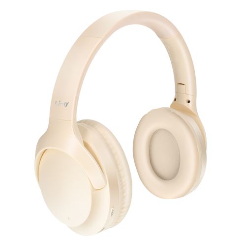 LinQ Casque Audio Bluetooth R&eacute;duction de Bruit - Beige
