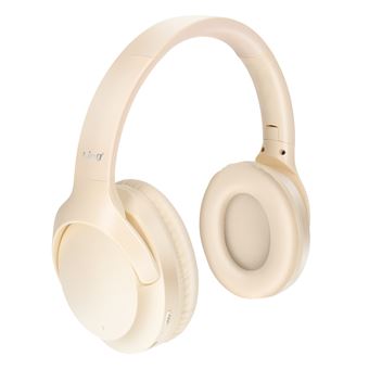 Casque Audio Bluetooth à Réduction de Bruit Pliable LinQ Beige - 1