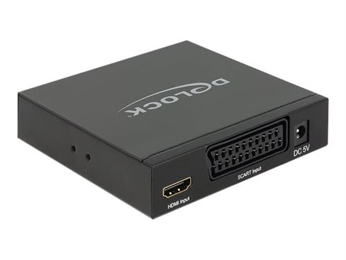 Convertisseur Vidéo DeLOCK 62783 SCART vers HDMI 1080p Noir Métal - Image 3