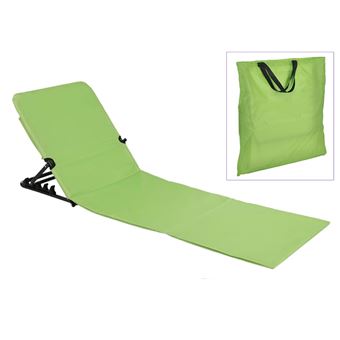HI Chaise tapis de plage pliable PVC Vert - 1
