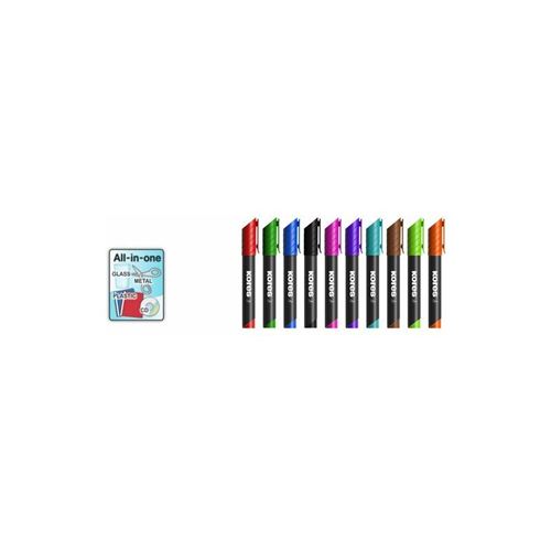 Kores Marqueur permanent 'K MARKER', pointe ogive, bleu