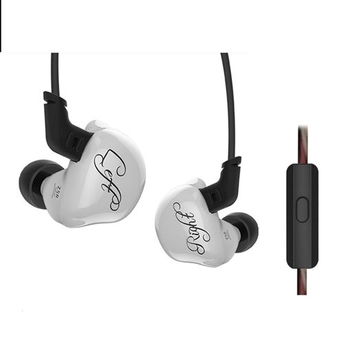 Écouteurs Intra-Auriculaires Filaires KZ ZSR Blanc