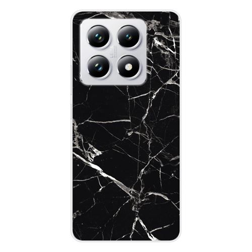 Coque en silicone imprimée compatible Xiaomi 14T Pro Marbre Noir
