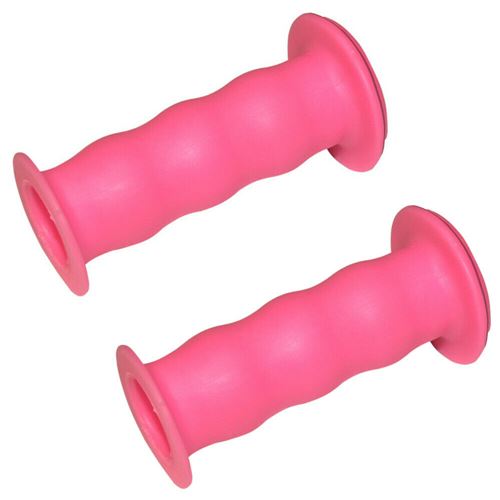 Paire de poignee rose vélo enfant draisienne tricycle trottinette cintre guidon 19 mm