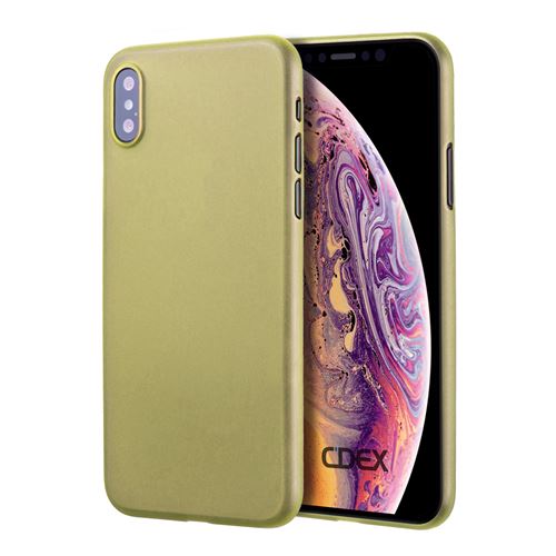 doupi UltraSlim Coque pour iPhone Xs (iPhone 10s) 5,8 pouces, fin mat ultra mince et ultra léger Bumper Cover Housse de Protection, jaune